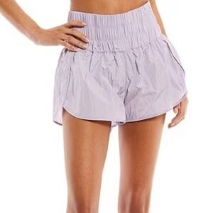 NEW Free People Movement Collection High Rise Active Shorts In Lilac Size Large